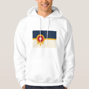 Hooded Sweatshirt with Flag of Tulsa, Oklahoma
