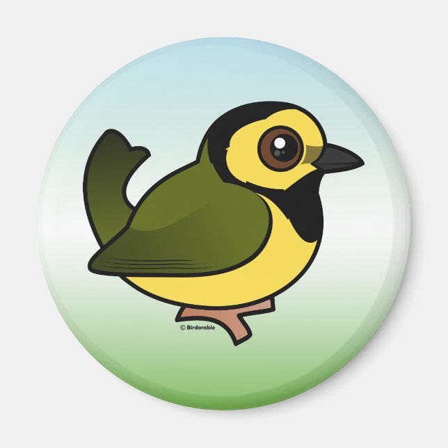 Hooded Warbler Magnet (Front)