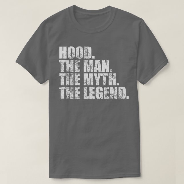 HoodHood Family name Hood last Name Hood Surname H T-Shirt (Design Front)