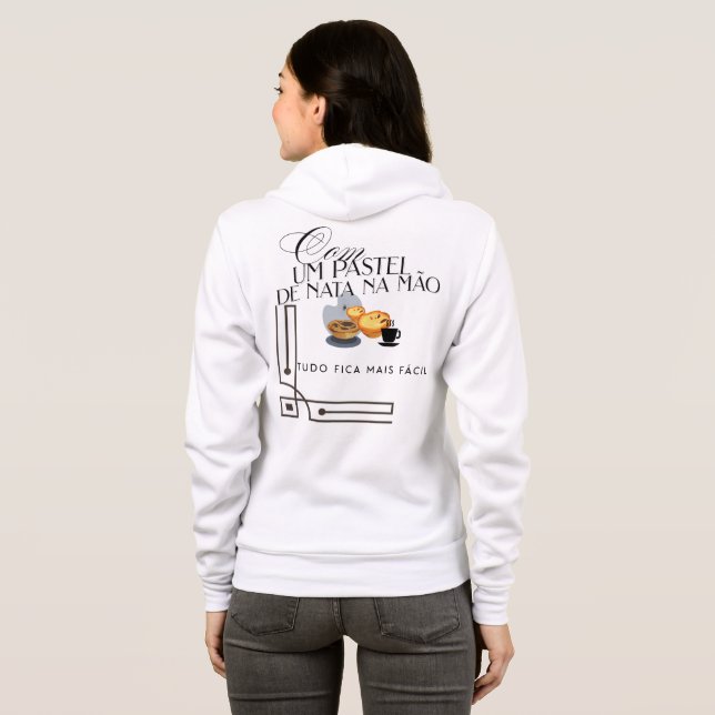 Hoodie com um pastel de nata (Back Full)