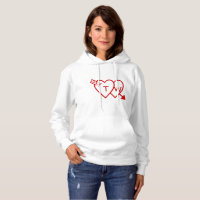 Hoodie - Hearts with Arrow