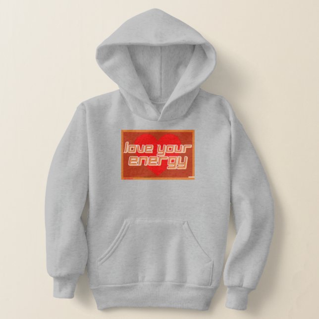 hoodie "LOVE YOUR ENERGY" (Laydown)