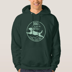 Hoodie Mint Green Front Logo
