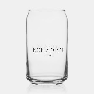 Hoodie Nomadism Records Black Logo Can Glass