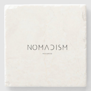 Hoodie Nomadism Records Black Logo Stone Coaster