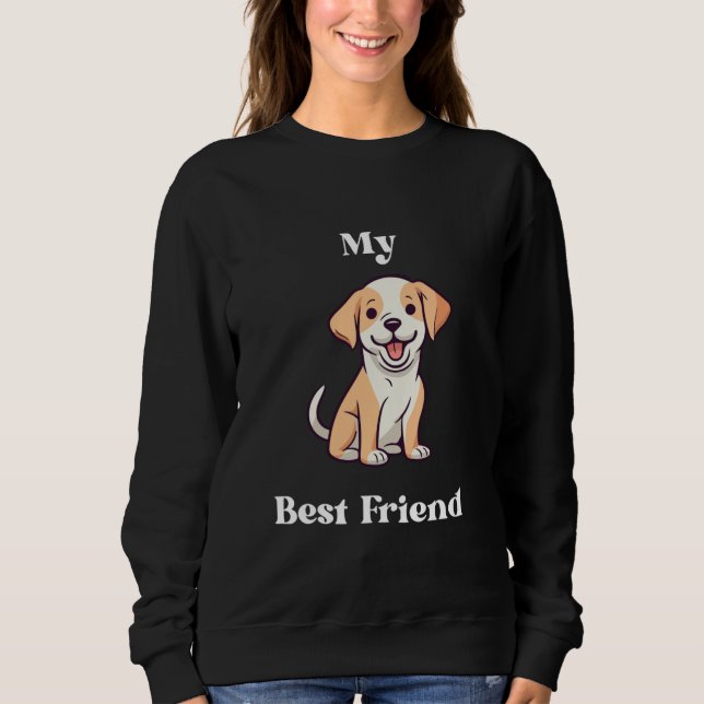 Hoodie with a love message for dog lovers  (Front)