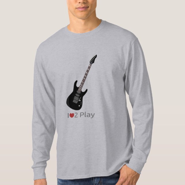 Hoodie with illustration of an electric guitar T-Shirt (Front)