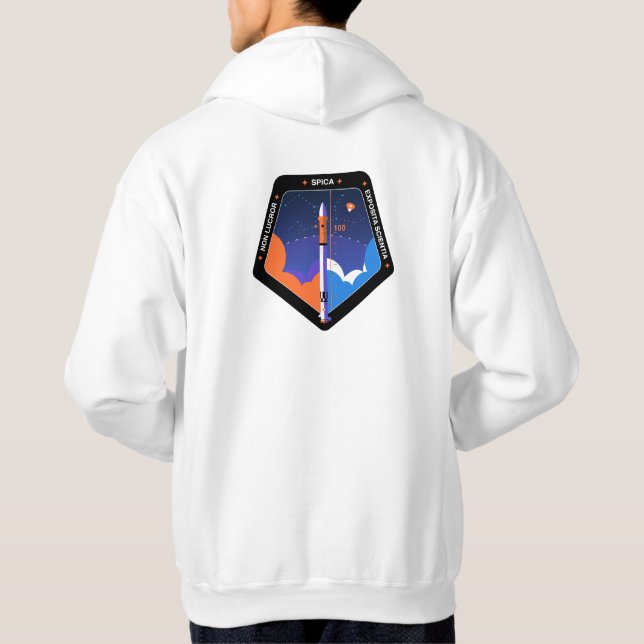 Hoodie with the Spica mission patch (Back)