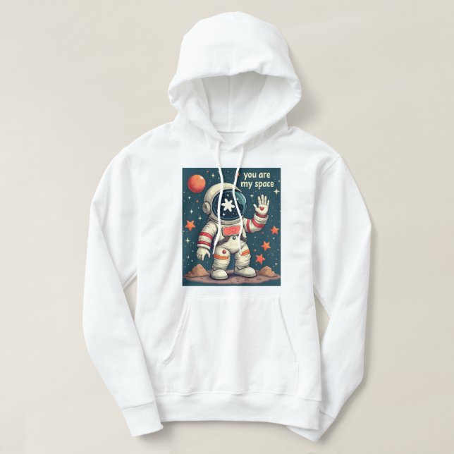 Hoodie with Valentine's design (Design Front)