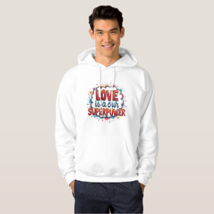 Hoodie with Valentine's design