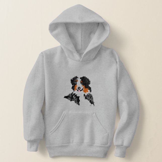 Hoodies: Bernese Mountain Dog (Laydown)