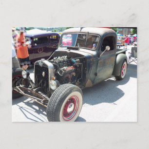 Hoodless Hot Rod Postcard