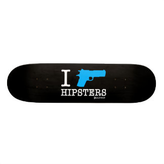 Hoodman "I Shoot Hipsters" Black Skateboard