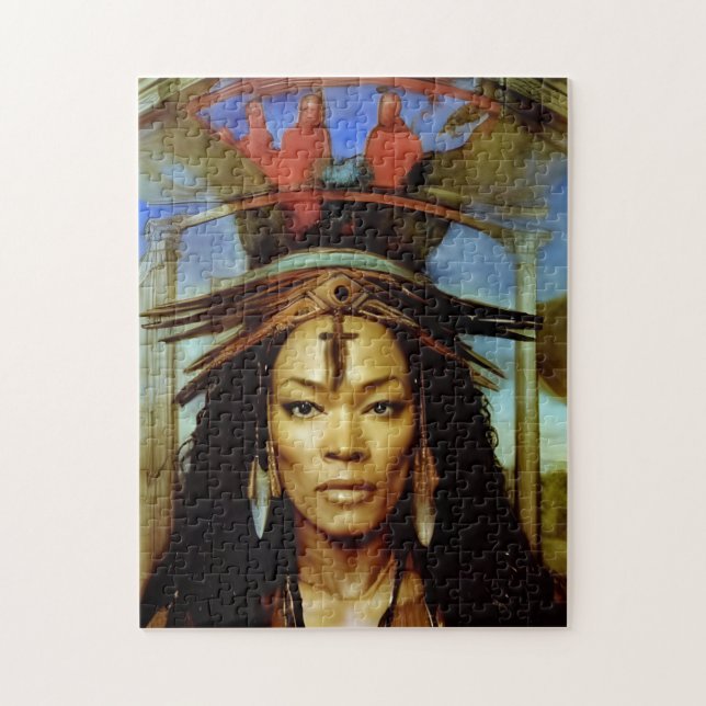 Hoodoo Priestess   Jigsaw Puzzle (Vertical)