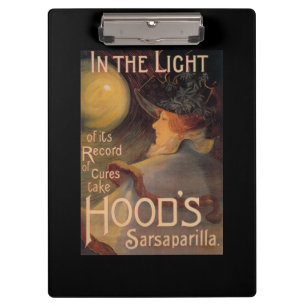 Hood's Sarsaparilla Promotional Poster Clipboard