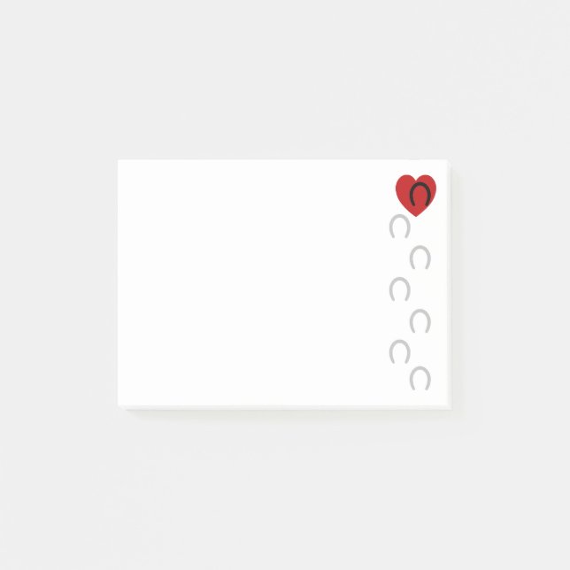 Hoof Prints To My Heart Post-it Notes (Front)