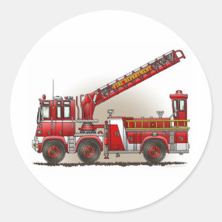 Hook and Ladder Fire Truck Sticker