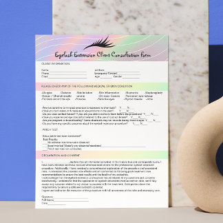 Hook Up Format Allergy Patch Test Lashes Client Custom Letterhead