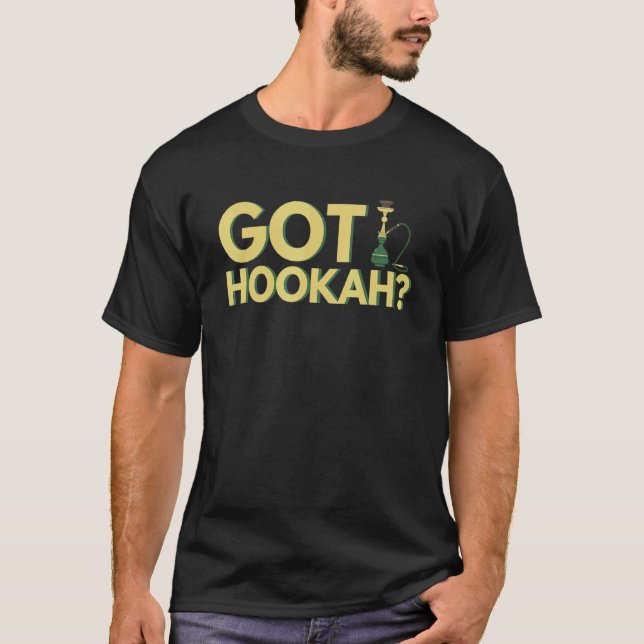 Hookah Bar And Waterpipe T-Shirt (Front)