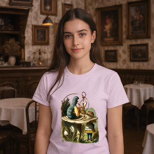 Hookah Caterpillar From Alice In Wonderland T-Shirt