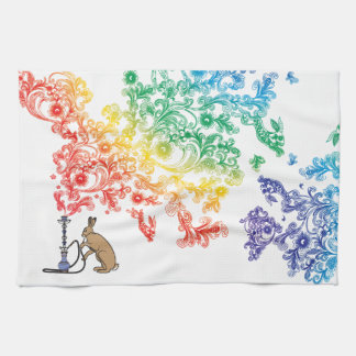 HOOKAH HARE TEA TOWEL