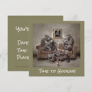 Hookah Time Beautiful Primates Save The Date