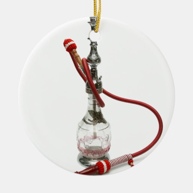 Hookah Water Pipe Ceramic Tree Decoration (Front)