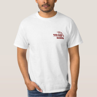 "Hooked" design on light T-Shirt