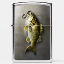 Hooked Golden Bass Fish #4