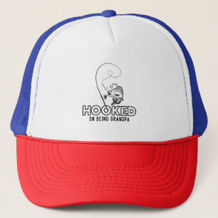 Hooked On Being A Grandpa Trucker Hat