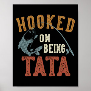 Hooked On Being Father's Day Fishing  Poster