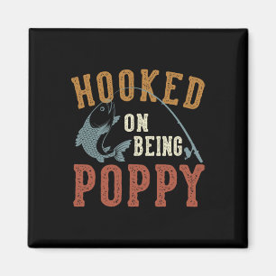Hooked On Being Poppy Father's Day Fishing Poppy Magnet