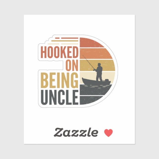 Hooked On Being Uncle Fishing Vintage Graphic_1 (Sheet)