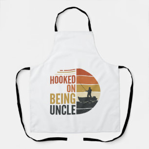 Hooked On Being Uncle Fishing Vintage Graphic_1 Apron