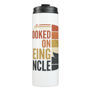 Hooked On Being Uncle Fishing Vintage Graphic_1 Thermal Tumbler