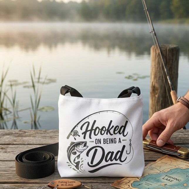 Hooked on Dad Life Crossbody Bag (Creator Uploaded)
