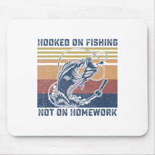 Hooked On Fishing Fishing Gifts For Boys B Fish Fu Mouse Pad