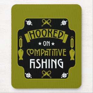 Hooked On Fishing Mouse Pad