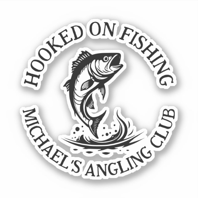 Hooked On Fishing Personalised Angler (Front)