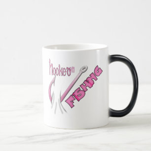 Hooked On Fishing Pink Hook Magic Mug