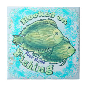 Hooked On Fishing  Tile
