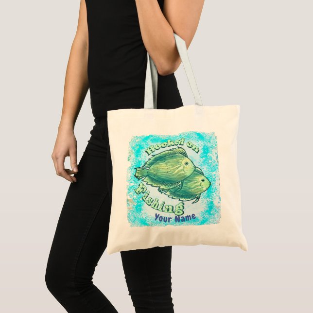 Hooked On Fishing  Tote Bag (Front (Product))