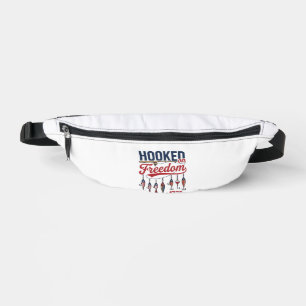 Hooked on Freedom Patriotic Fishing Shirt Design ( Bum Bags