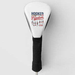 Hooked on Freedom Patriotic Fishing Shirt Design ( Golf Head Cover