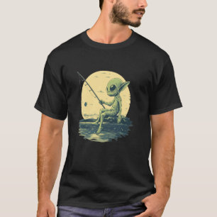 Hooked on Fun with this Fishing Alien Look for Gal T-Shirt