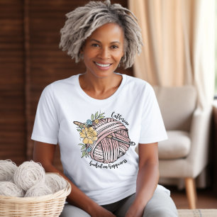 Hooked on Happiness Crochet Lovers Personalised T-Shirt