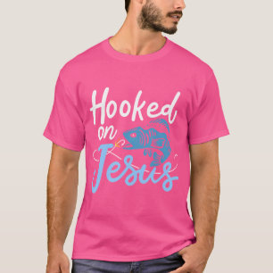 Hooked On Jesus Bass Fishing T-Shirt