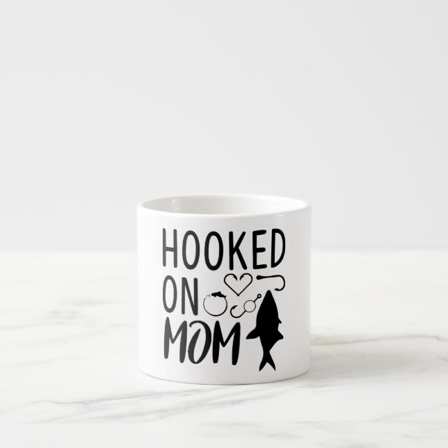 Hooked On Mum Espresso Mug (Front)