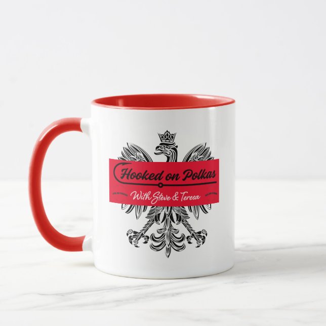 Hooked on Polkas Mug (Left)