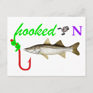hooked on snook postcard